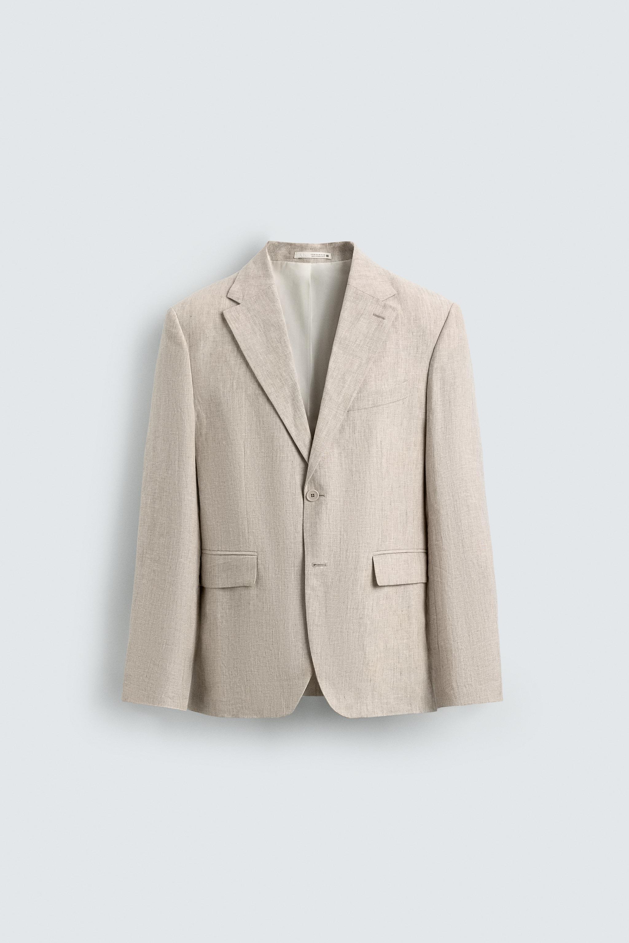 100% LINEN SUIT BLAZER